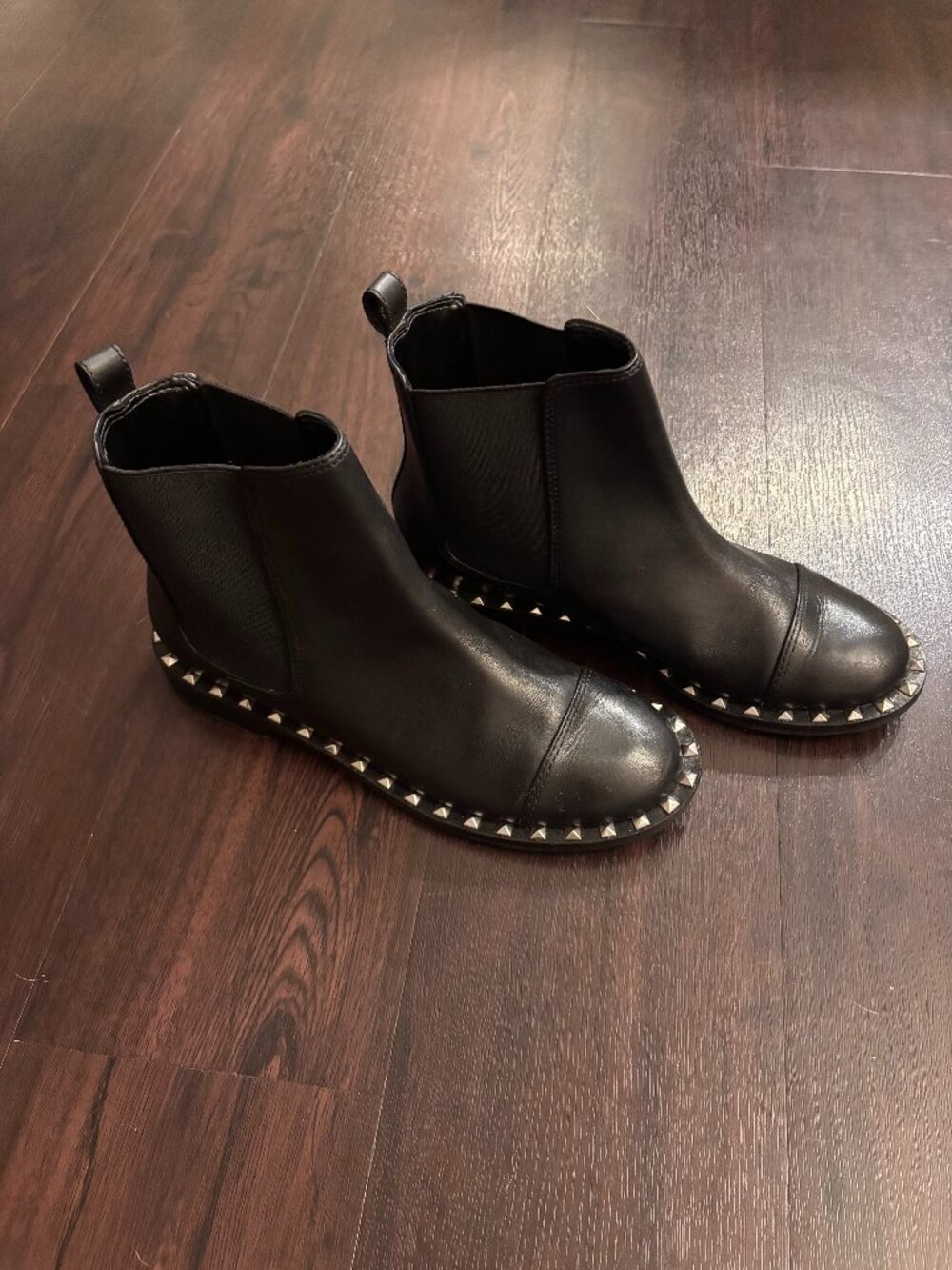 Schutz studded leather boots